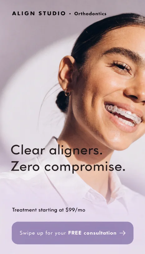 Straight teeth without the metal. Most cases done in 6–12 months. Free 3D scan. ✨