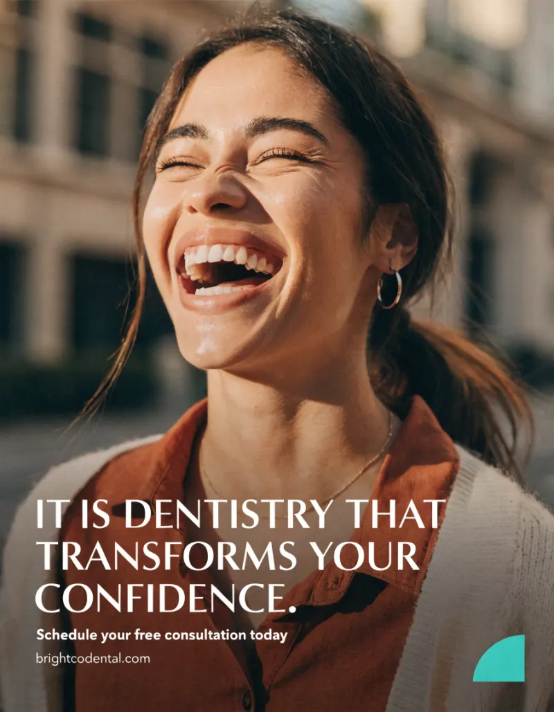 She didn't smile in photos for 8 years. Now look at her. Veneers in 2 visits. 🤍