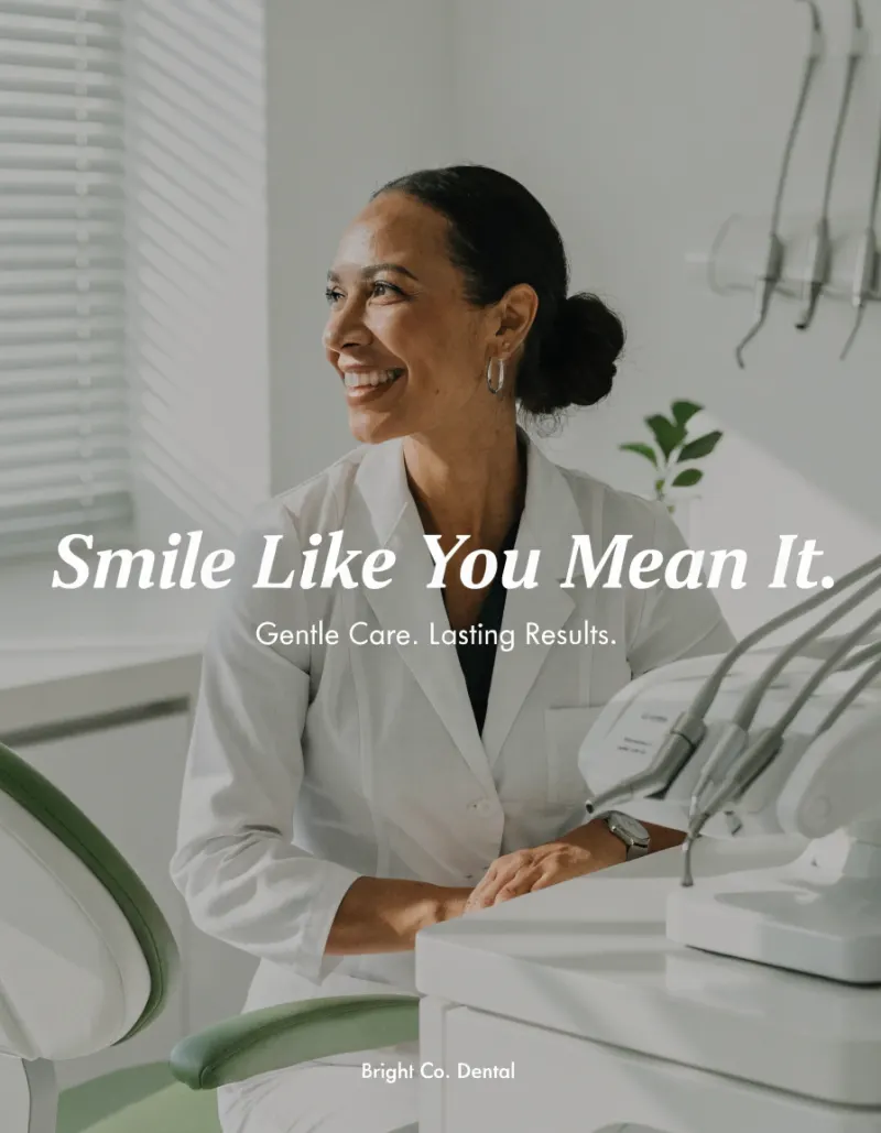 Your dentist should look this happy to see you. Spoiler: we do. 🙋‍♀️