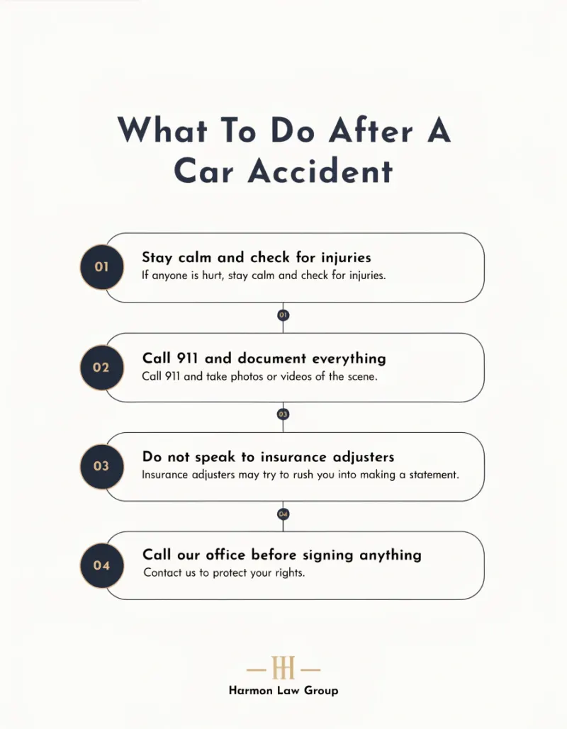 Save this 📌 — what to ACTUALLY do after a car accident (most people skip step 3).