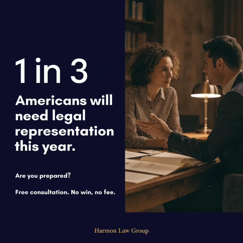 1 in 3 of you will need legal representation this year. The other 2 will wish they had it. 🤝