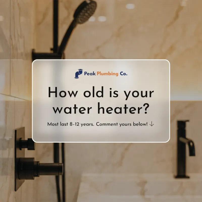 How old is your water heater? Most last 8-12 years. Comment yours 👇 we'll tell you if you're due.