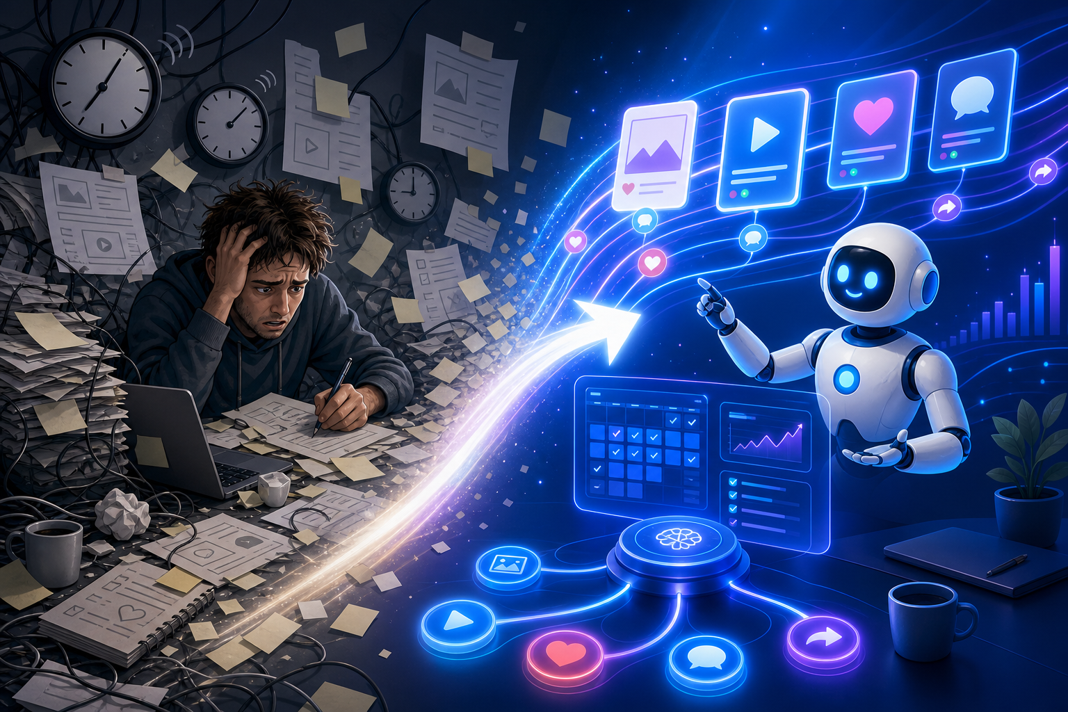 How AI Is Replacing Manual Social Media Management (And Why It Matters in 2026)